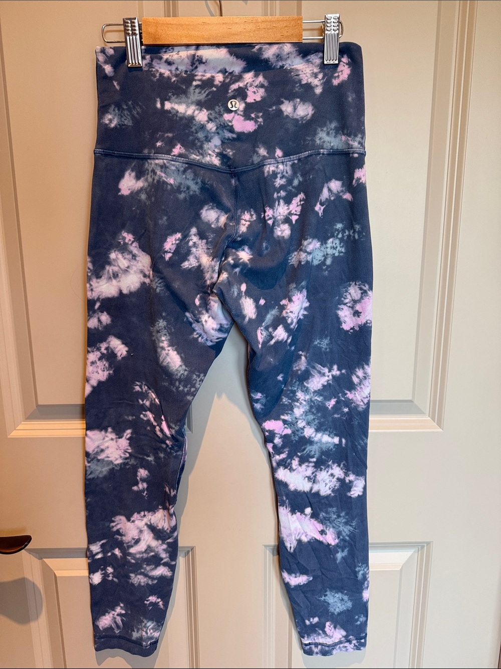 lululemon Tie-Dye Leggings - Navy & Light Pink